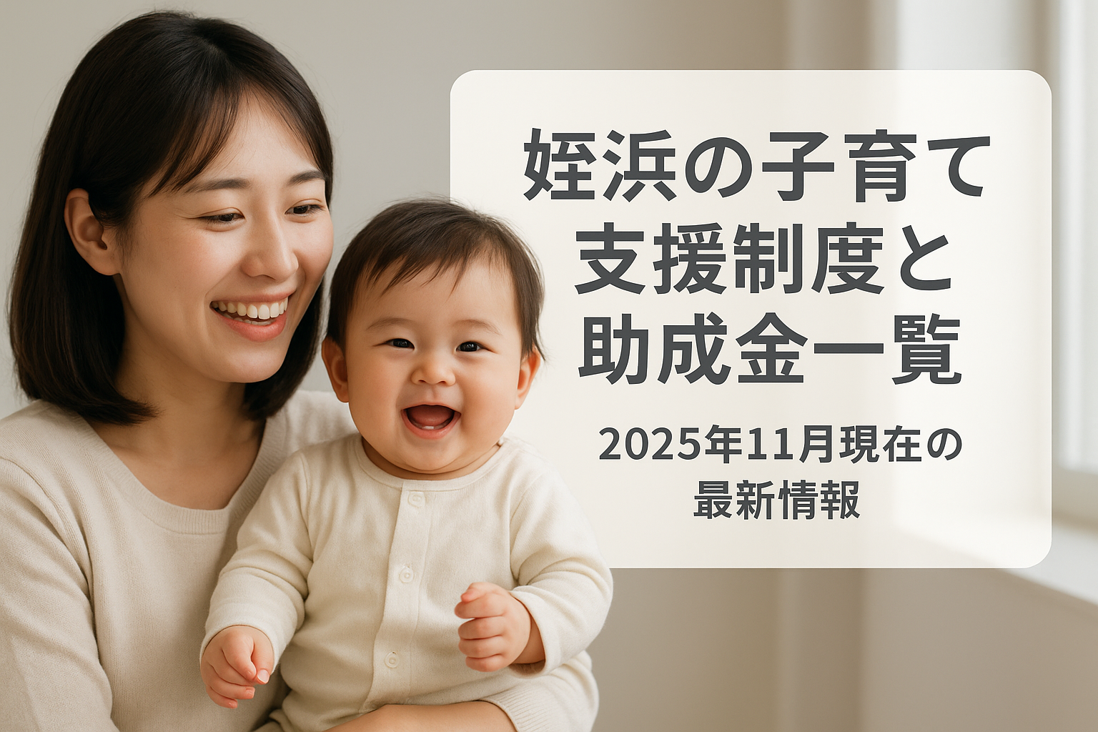 姪浜の子育て支援制度と助成金一覧：2025年11月現在の最新情報