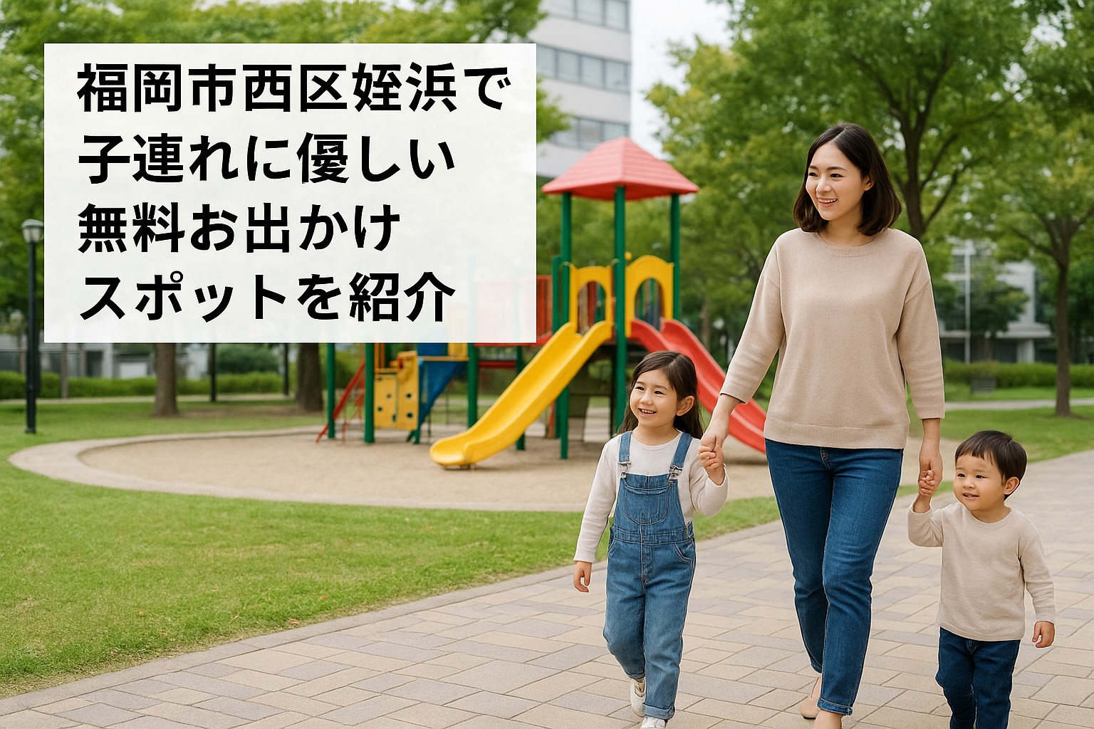 福岡市西区姪浜で子連れに優しい無料お出かけスポットを紹介