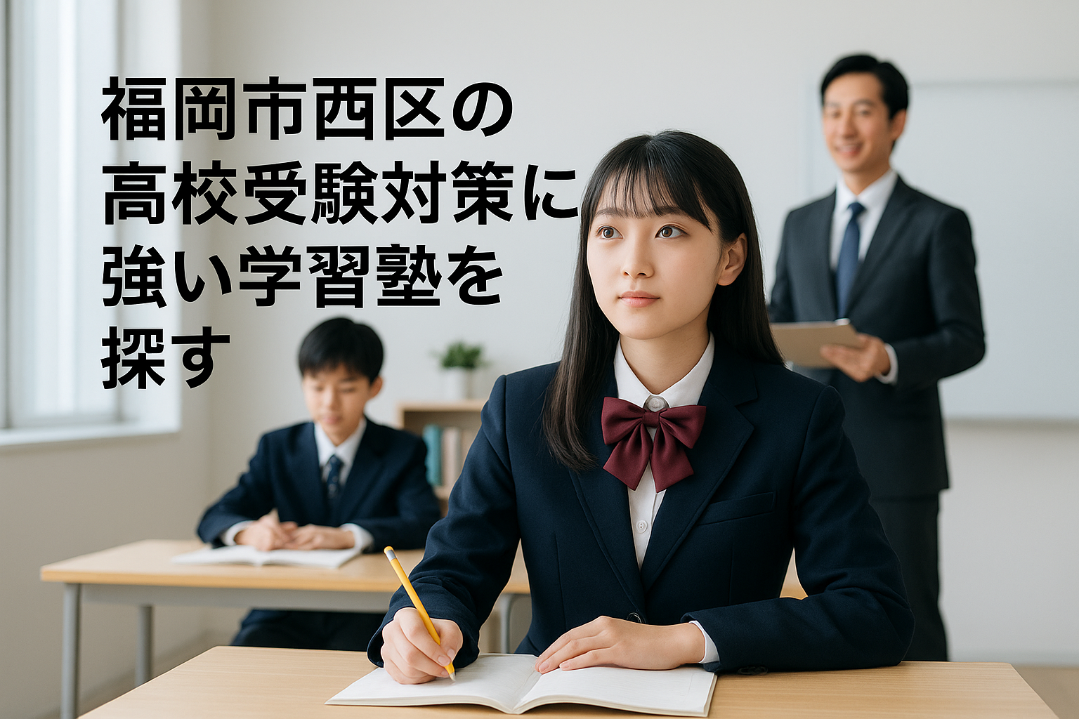 福岡市西区の高校受験対策に強い学習塾を探す
