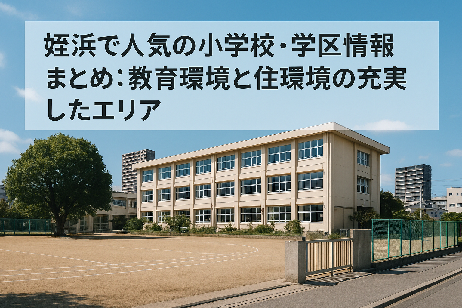 姪浜で人気の小学校・学区情報まとめ：教育環境と住環境の充実したエリア