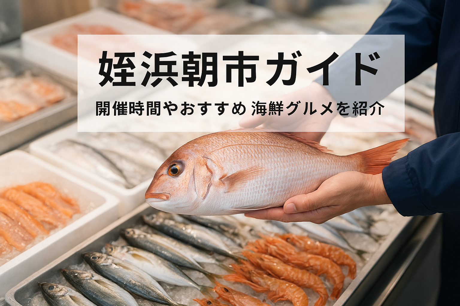 姪浜朝市ガイド｜開催時間やおすすめ海鮮グルメを紹介