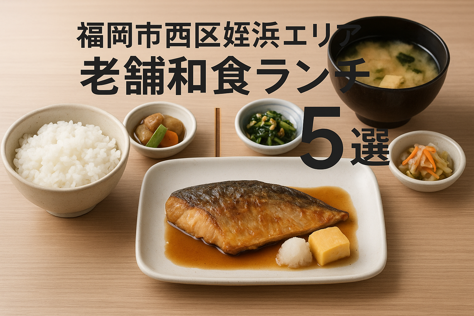 福岡市西区姪浜エリアの老舗和食ランチおすすめ店5選